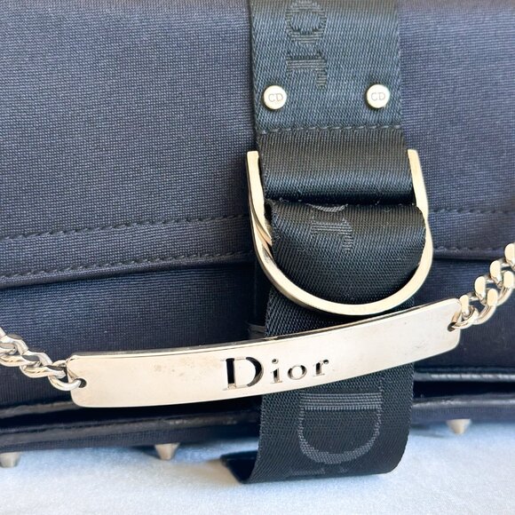 Christian Dior Navy Nylon Bag - Picture 6 of 16